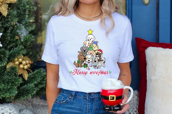 Merry Woofmas Funny Dogs Christmas Tree Xmas Gift T-Shirt Merry Woofmas Funny Dogs Christmas Tree Xmas Gift T-Shirt
