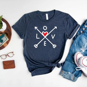 Shirt hart, shirt hart, Valentijnsdag shirts voor vrouwen, Valentijnsdag shirt leraren, schattig hart T-shirt, schattig valentijnsshirt