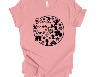 Ohana Means Familie, Shirt, Familie Passendes Disney Urlaub Shirt, Lilo & Stitch, Stitch Sweatshirt Hoodie, Weihnachtsgeschenke, Stitch Unisex