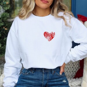 Shirt hart, shirt hart, Valentijnsdag shirts voor vrouwen, Valentijnsdag shirt leraren, schattig hart T-shirt, schattig valentijnsshirt