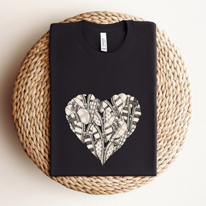 Shirt hart, shirt hart, Valentijnsdag shirts voor vrouwen, Valentijnsdag shirt leraren, schattig hart T-shirt, schattig valentijnsshirt
