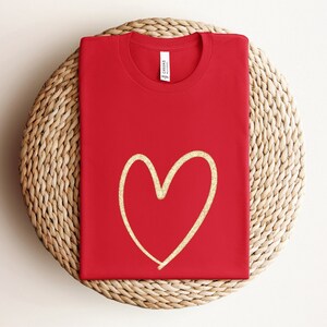 Shirt hart, shirt hart, Valentijnsdag shirts voor vrouwen, Valentijnsdag shirt leraren, schattig hart T-shirt, schattig valentijnsshirt