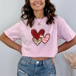 Shirt hart, shirt hart, Valentijnsdag shirts voor vrouwen, Valentijnsdag shirt leraren, schattig hart T-shirt, schattig valentijnsshirt