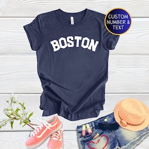 Boston T-Shirt, Boston City Gift T-Shirt, Home State Shirt, Vacation T-Shirt, Boston Lover Gift TShirt, Boston Shirts for Gift