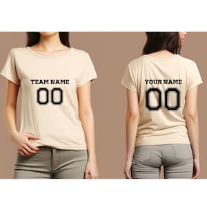 Personalized Football Jersey, Make Your Kid&#39;s Name and Number, Customized Football T-shirt, Team Kid Tee, Team fan jersey, High-Quality Tee