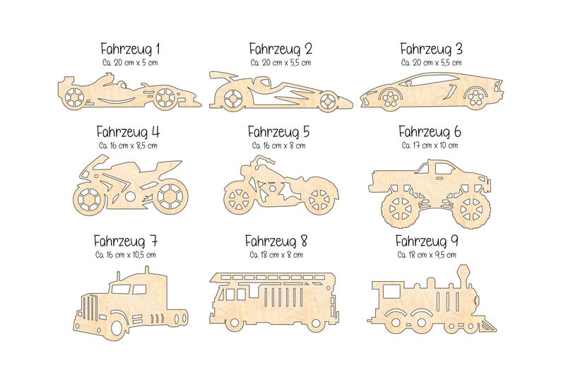 Tractor Excavator Truck Train for the Children's Room Made