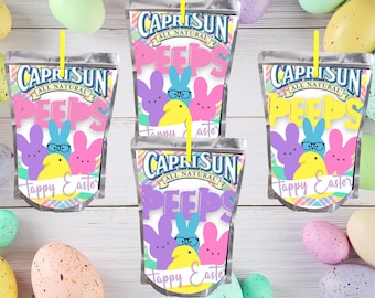 Easter Basket Stuffers | Easter Treats Package | Juice Pouch Labels | Chip Bag | Digital | Printable | Template.