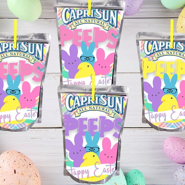 Easter Basket Stuffers | Easter Treats Package | Juice Pouch Labels | Chip Bag | Digital | Printable | Template.