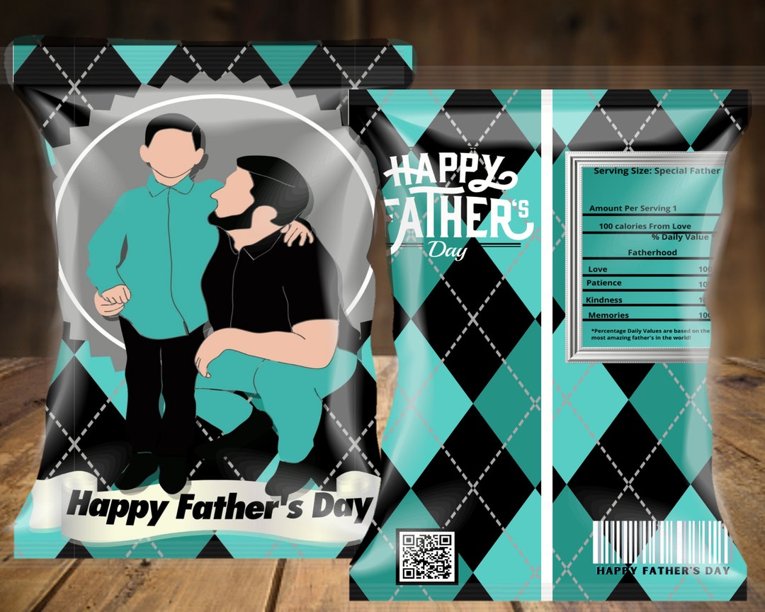 Dad Gift Ideas Father's Day Chip Bag Wrapper Custom Fathers Day Gift