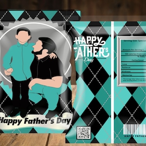Dad gift ideas | Father&#39;s Day | Chip Bag | Wrapper | Custom Fathers Day Gift Ideas | Gifts for Dad | Chip bag party favor label printable
