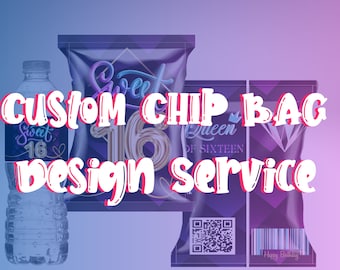 Custom Personalized Favor Design | Custom order design | Birthday Party | Custom snack packages | Choose your own theme.