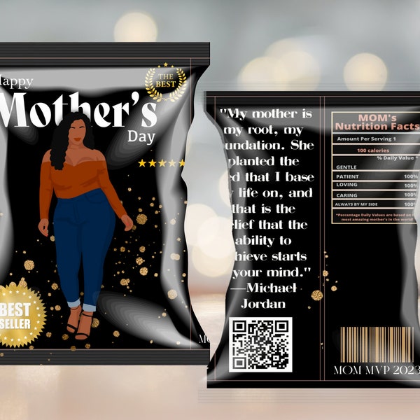 Mother's Day Basket Stuffers| Mothers Day Gift Ideas | Chip Bag Template | Mothers Day | Chip Bags | Gifts for MOM | Mother's Day printables