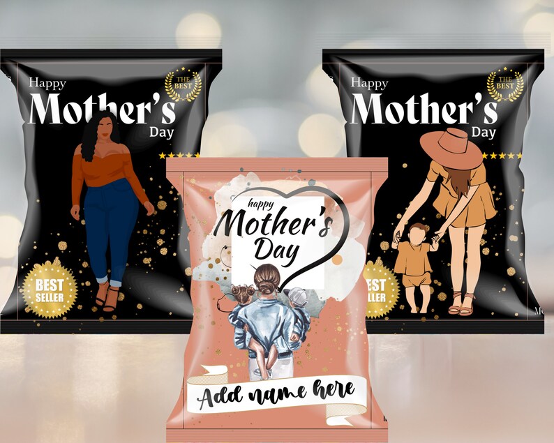 Mother's Day Basket Stuffers Mothers Day Gift Ideas Chip Bag Template
