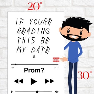Promposal | Prom | Will you go to prom with me | Printable Prom Sign | Prom Poster | Predesigned Prom Poster | Predesigned Promposal