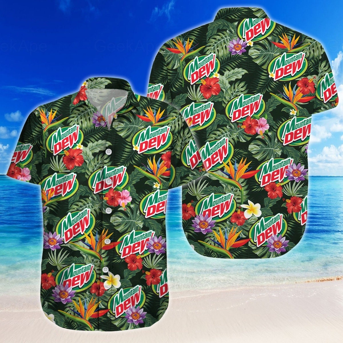 Discover Mountain Dew Hawaiian Shirt, Mtn Dew Shirts