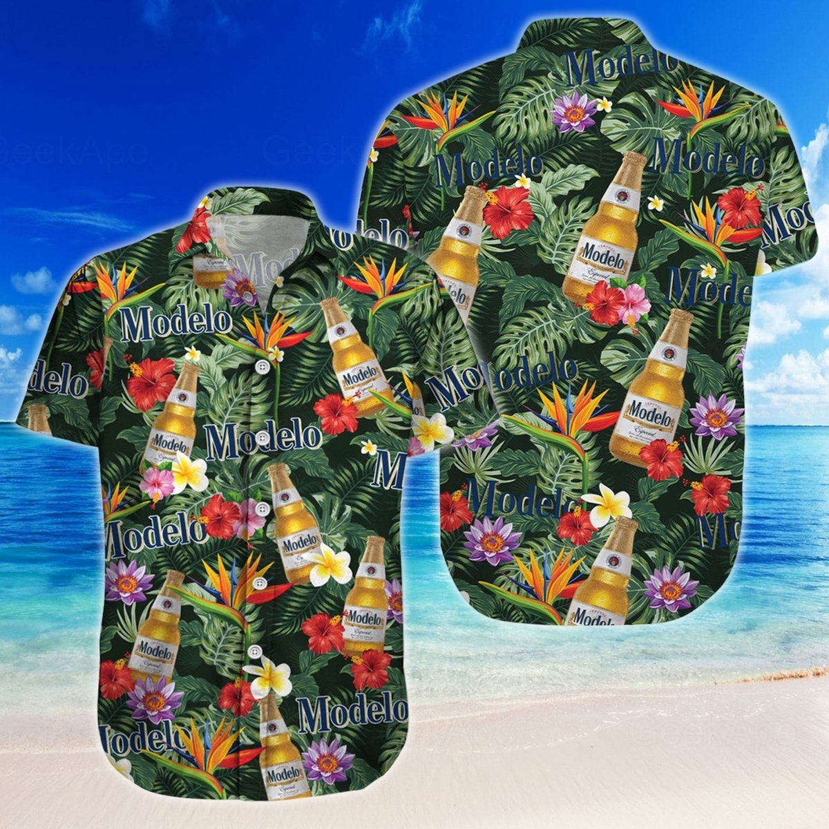 Discover Modelo Hawaiian Shirt, Modelo Button Shirt, Beer Shirts Men