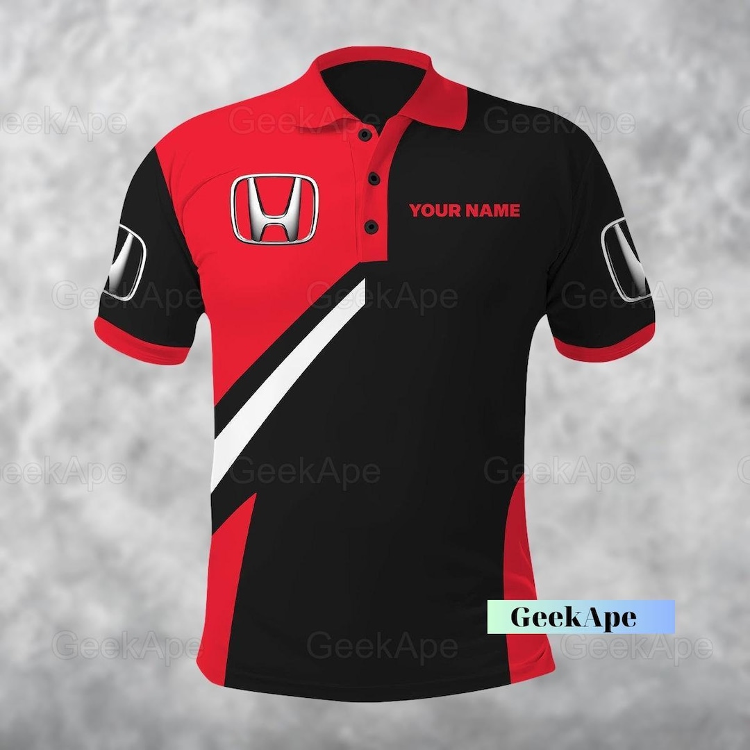 Personalized Honda Polo Shirt Honda Car Polo Shirt Vintage Etsy
