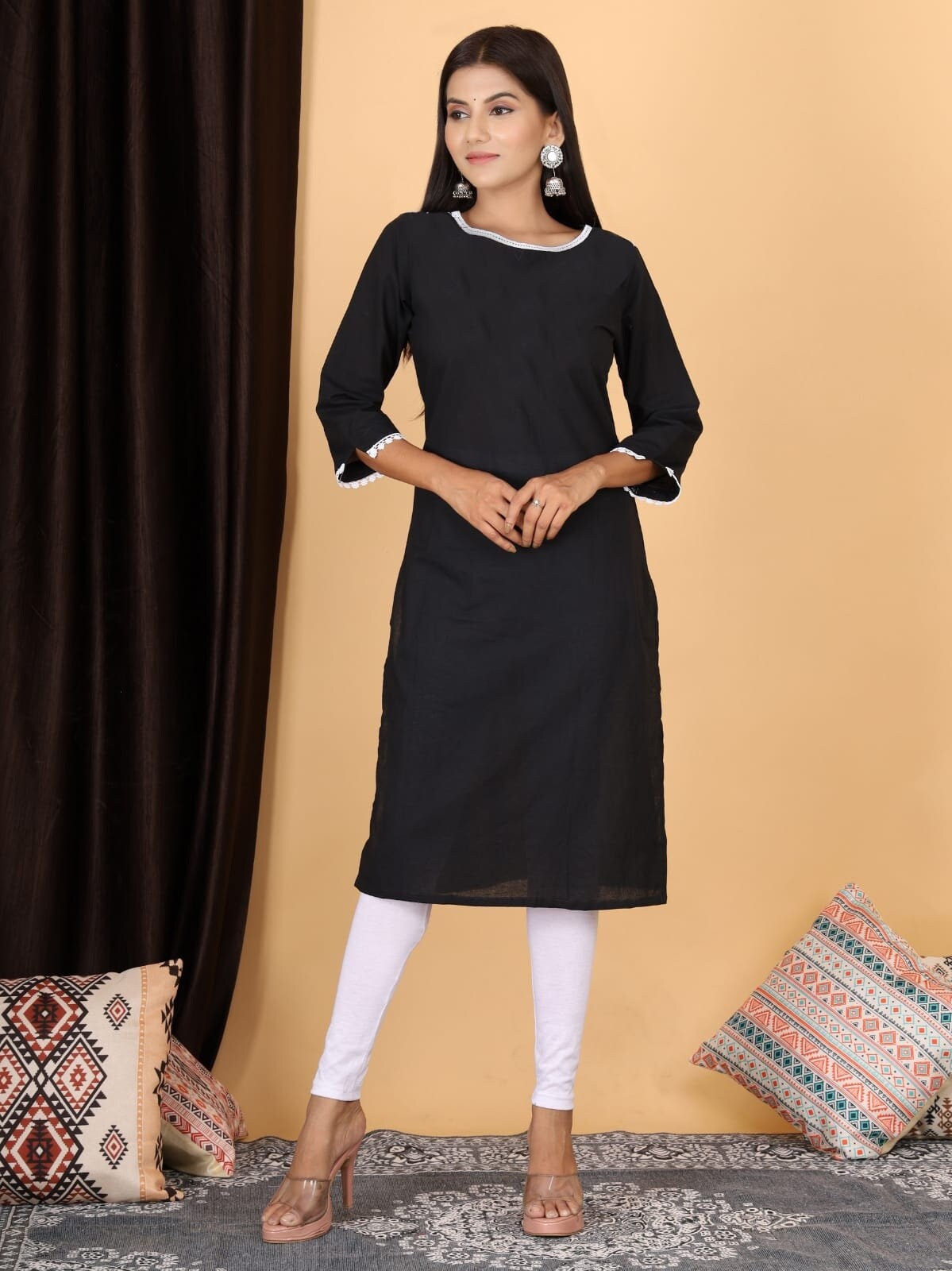 boat neck suit design with plazo