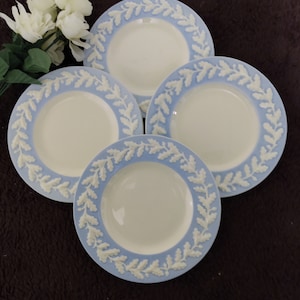 1940s Metlox California Royal Poppy Blue 6-3/4-inch Bread & Butter Plates (see condition notes)
