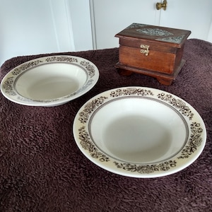 1980s Discontinued Sussex by Royal USA 9 3/8-inch vegetable bowl set of 2 (see condition notes)