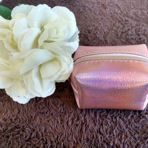 Coin Purse - Pink Reflective - Vintage-style
