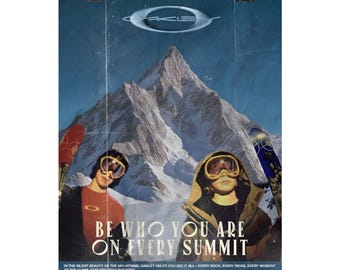Oakley Be who you are Hiking Mountain Vintage Poster Matte Vertical Posters