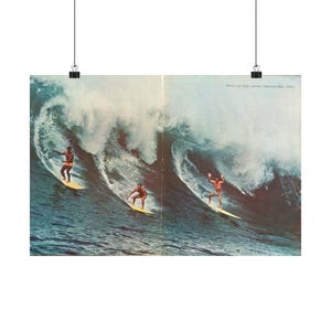 Surf Print Horizontal - Etsy