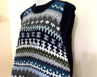 Fair Isle Knitted Vest