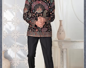 Groom Sherwani, Indian Wedding Sherwani for Men, Pakistani Groom Outfit, Ethnic South Asian Wedding Wear, Handmade Embroidered Kurta Set