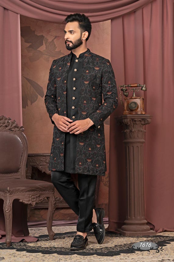 Indian Wedding Sherwani, Indian Groom Dress, Wedding Guest Dress, Suitable  for Wedding Reception Engagement - Etsy Canada
