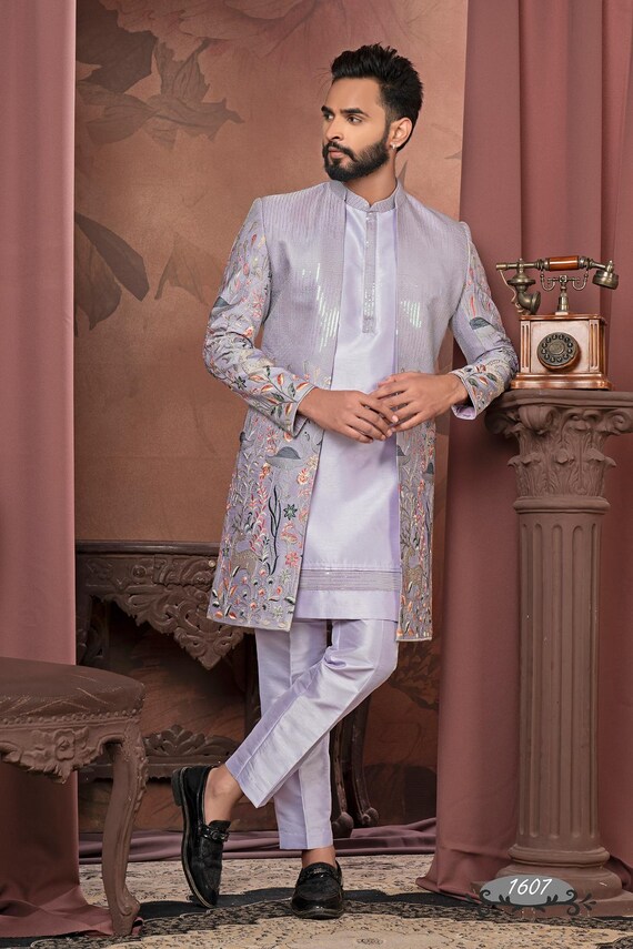 sachin and babi light blue dress Desi South Indian Engagement Look: Guide for Brides and Guests