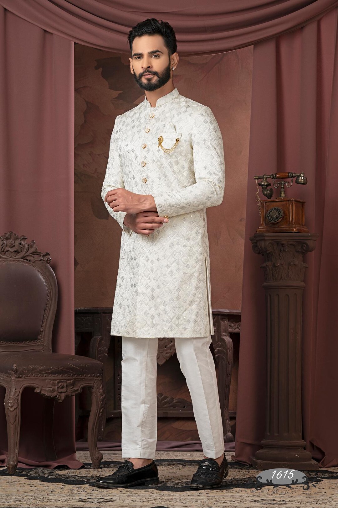 Men's wedding Sherwani Set | groom outfit | indian pakistani wedding dress for men
