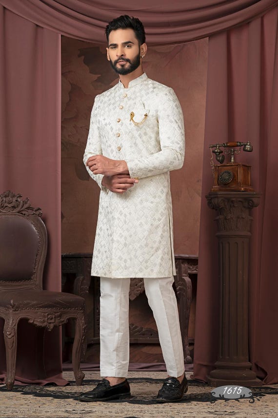 Indian Wedding Sherwani, Indian Groom Dress, Wedding Guest Dress, Suitable  for Wedding Reception Engagement - Etsy Israel