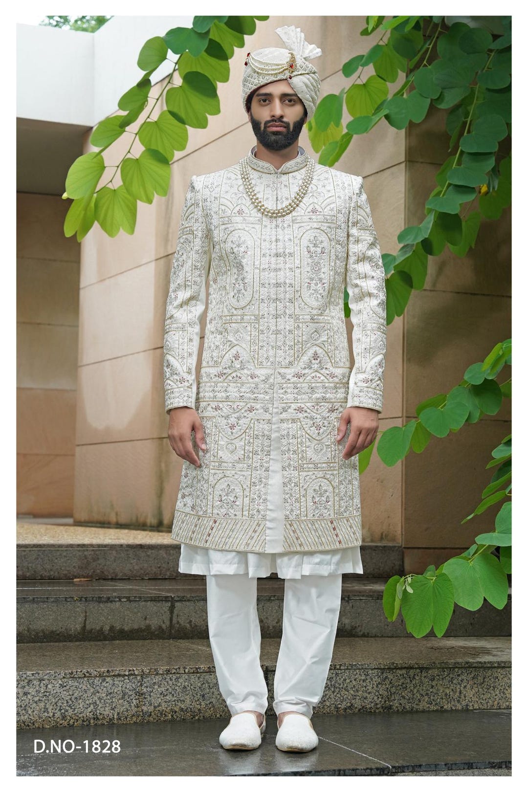 Men's wedding Sherwani Set | groom outfit | indian pakistani wedding dress for men main image 0