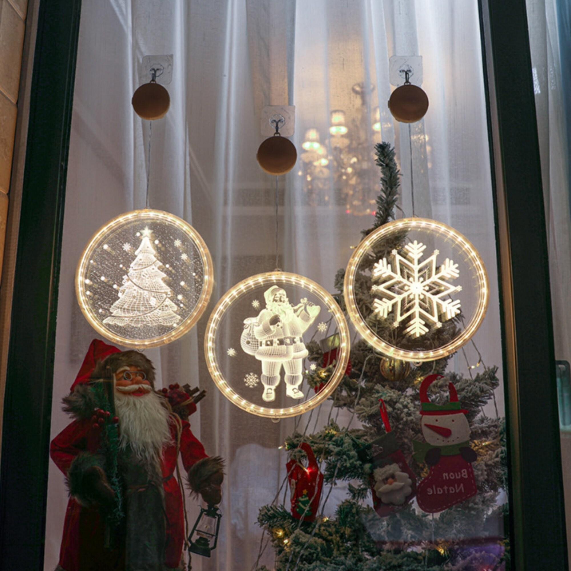 Christmas Lights amlbb Christmas Decorations, Retro Wind Lights, Shop  Window Decorations, Children's Christmas Small Gifts, Scene Decorations,  Props Christmas Decorations 