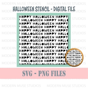 Halloween Stencil Svg, Clay stencil, Halloween Cookie Stencil, Art Deco Stencil, Clay Silkscreen, Halloween Sugar Cookies, Letter Stencil