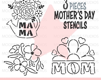 Mothers Day Pyo Stencil Bundle,Mothers Day Cookies, Pyo Cookie Stencil Svg, Mothers Day Cookie, Floral Cookies, Mothers Day Stencils