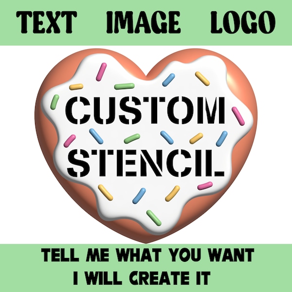 Custom Logo Stencil Etsy UK