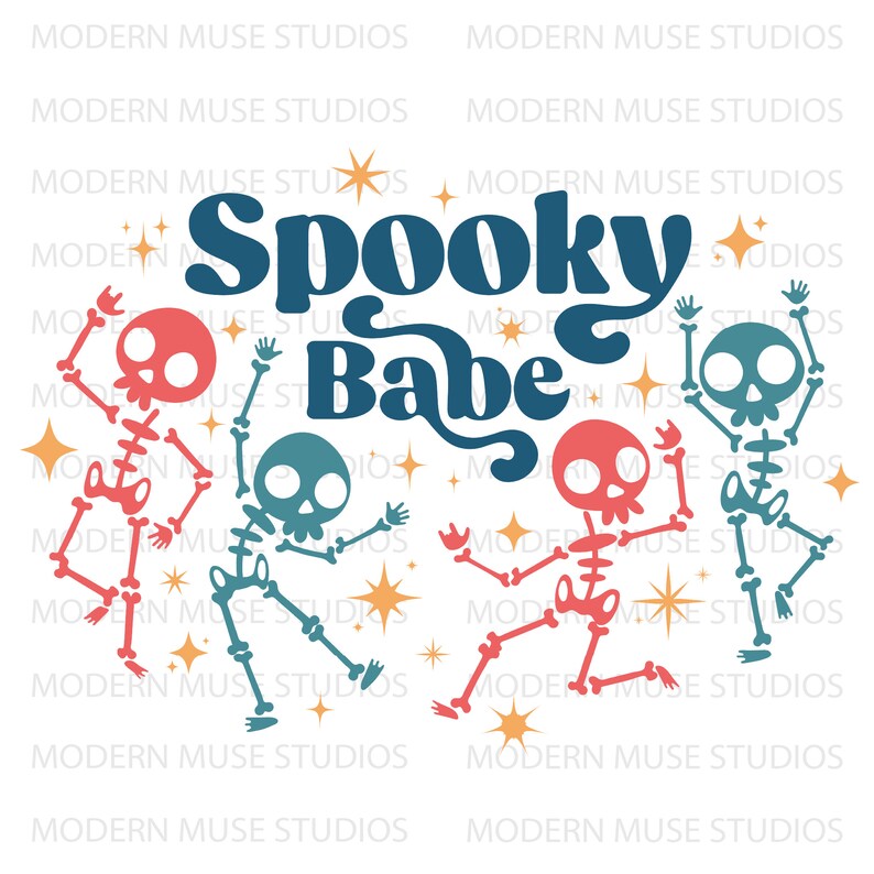 Spooky Babe Skeleton Dance Svg Png File, Spooky Season SVG, Halloween ...