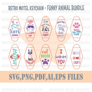 Motel keychain svg, Funny bundle, keychain Cut File For Cricut & Silhouette, Funny Quote Svg, Vintage Retro Keychain Svg, Svg For Keychain