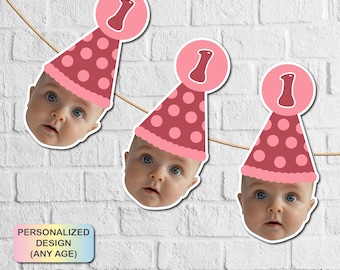 Custom Face Birthday Banner: Personalized Photo Party Decor
