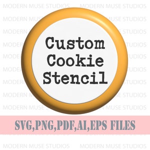 Pyo Cookie Stencil, estêncil de biscoito personalizado, estêncil de macaron, estênceis personalizados, biscoitos personalizados, estêncil, estênceis de café, estêncil de logotipo