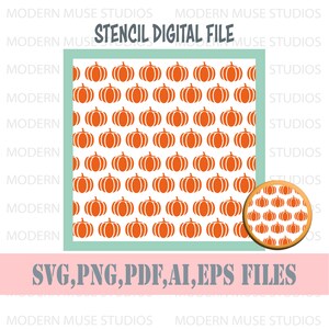 Cute Pumpkins Stencil Svg File