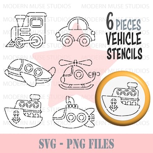 Vehicle Pyo Stencil Bundle, Vehicle Cookie, Car Cookies, Vehicle Stencils, Car Sugar Cookies, Pyo Cookie Stencil Svg, Birthday Cookies