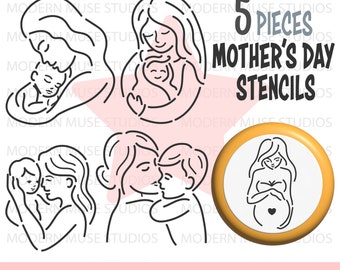 Mothers Day Pyo Stencil Bundle,Mothers Day Cookies, Pyo Cookie Stencil Svg, Mothers Day Cookie, Sugar Cookies, Mothers Day Stencils