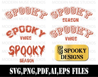 Spooky Season SVG, Spooky Season PNG, Spooky Svg, Spooky Season, Halloween Svg, Halloween Png, Halloween Vibes, Retro Svg, Trendy Svg