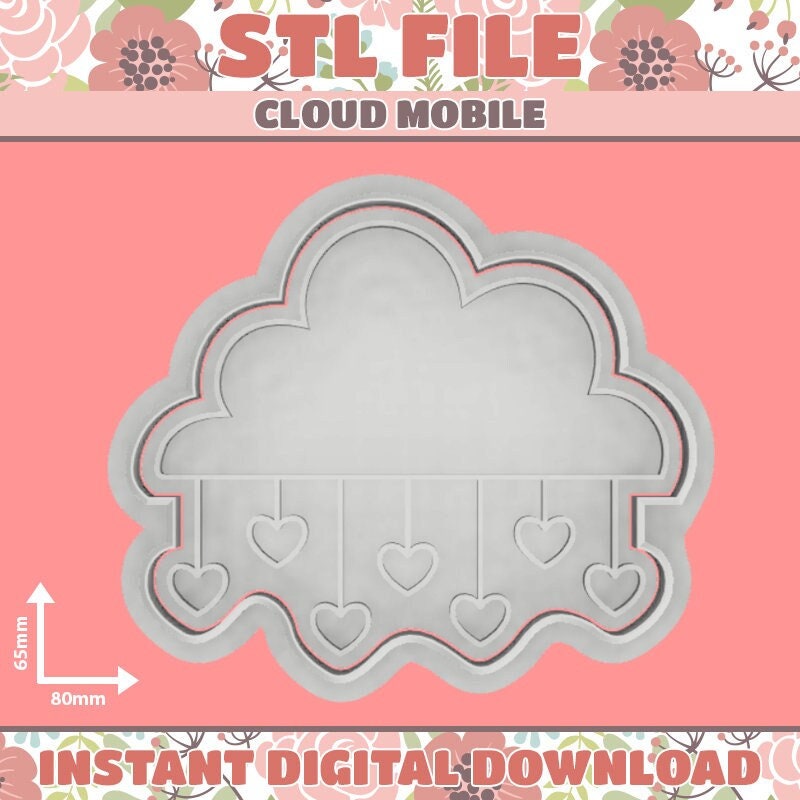 STL file Cloud cookie cutter ☁️・3D printing template to download・Cults