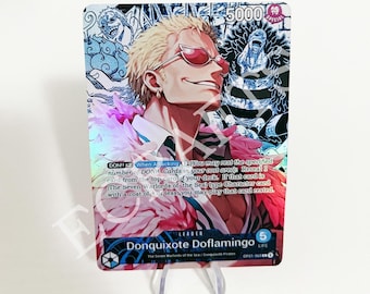 Set of 8 Custom TEXTURED & Holo One Piece OP TCG Leader