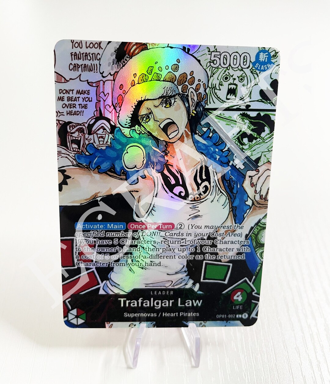  Man RAUL データカード RED/GREEN LEADER Display| One Piece Trading Card | - Etsy