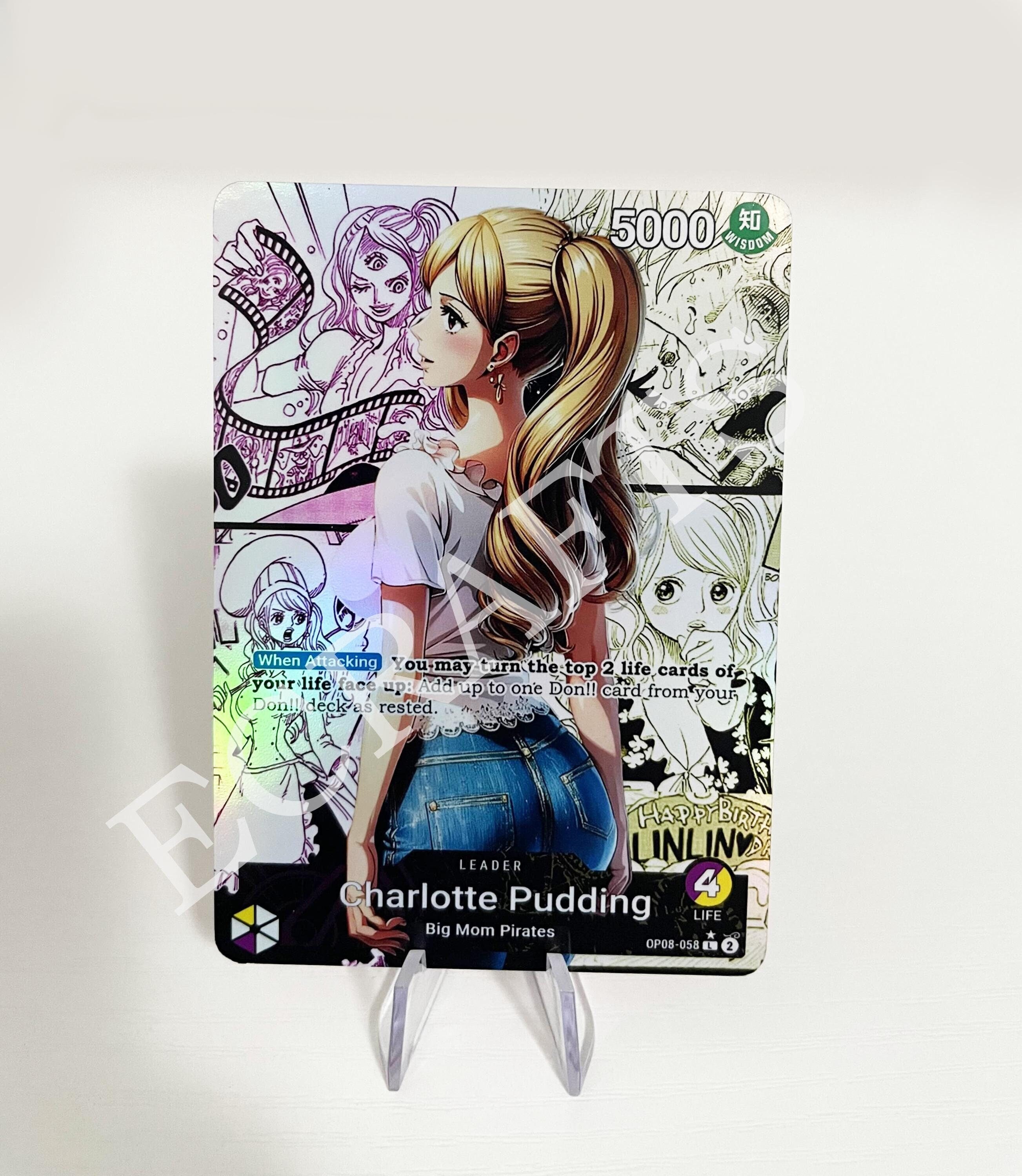 one piece tcg charlotte pudding deck OP08-067 R – True Believers Gaming and Collectibles Rare Card Effect[On Play] Look at 4 cards from the top of your deck One Piece TCG | Charlotte